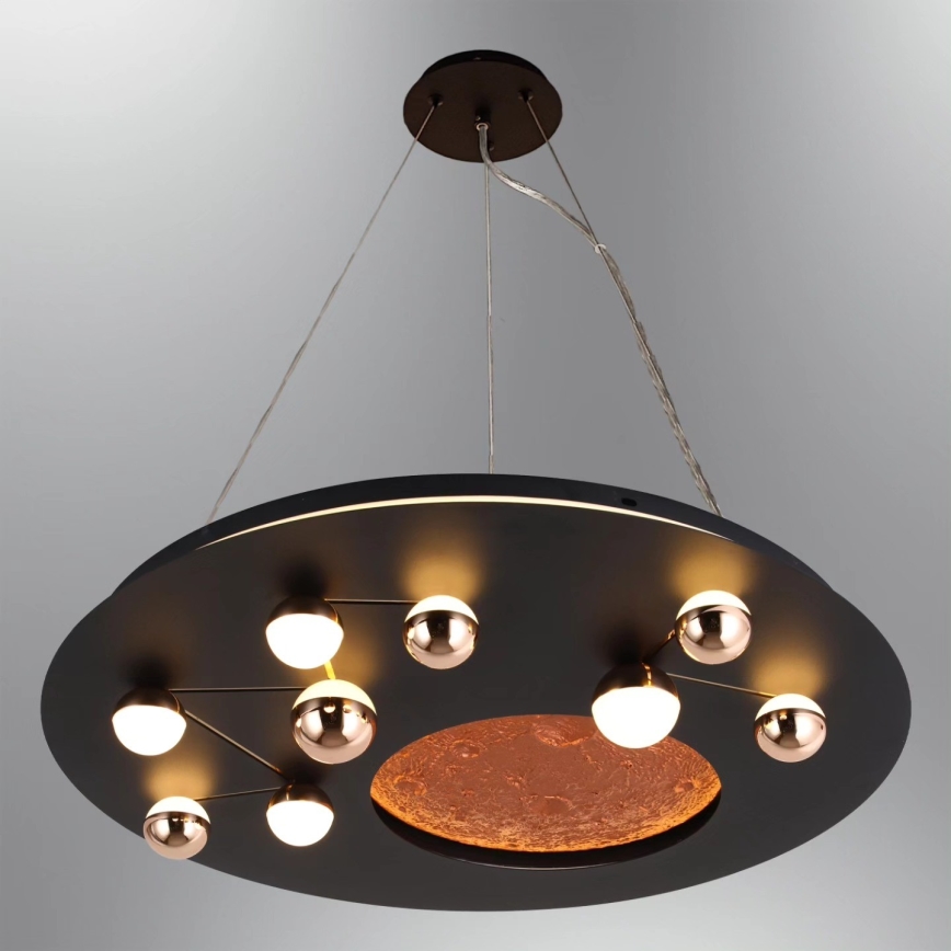 Lámpara de techo LED MARS LED/58W/230V 3000K negra