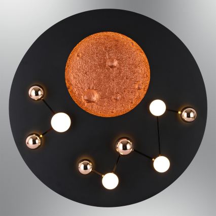 Lámpara de techo LED MARS LED/58W/230V 3000K negra