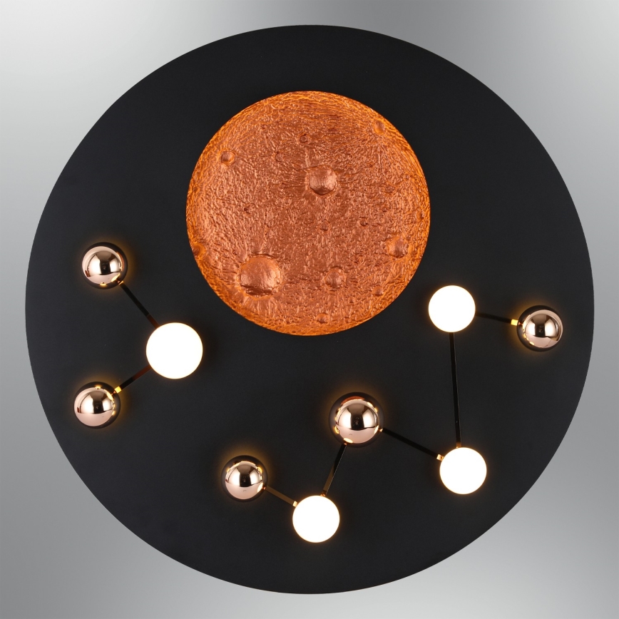 Lámpara de techo LED MARS LED/58W/230V 3000K negra