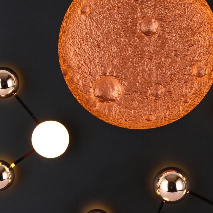 Lámpara de techo LED MARS LED/58W/230V 3000K negra