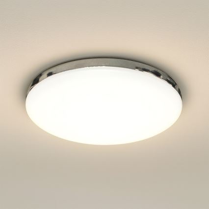 Lámpara de techo LED MAYA LED/36W/230V Ø 50 cm cromo brillante