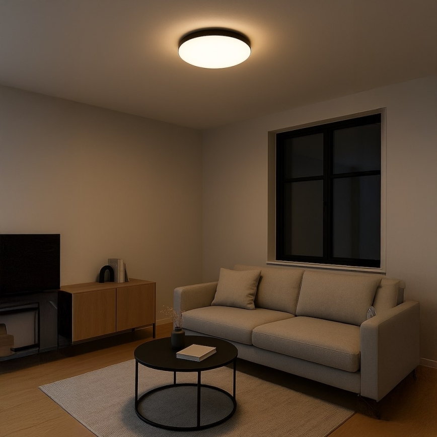 Lámpara de techo LED MAYA LED/36W/230V Ø 50 cm negra