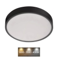 Lámpara de techo LED NEXXO LED/28,5W/230V 3000/3500/4000K Ø 30 cm negra