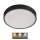 Lámpara de techo LED NEXXO LED/28,5W/230V 3000/3500/4000K Ø 30 cm negra