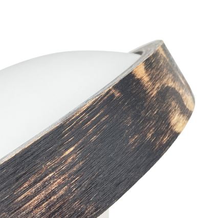 Lámpara de techo LED OAK SMOKY SLIM LED/20W/230V/4000K Ø 27 cm roble/marrón oscuro