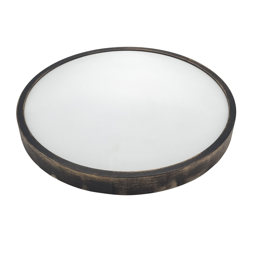 Lámpara de techo LED OAK SMOKY SLIM LED/36W/230V 4000K diámetro 47 cm roble/marrón oscuro