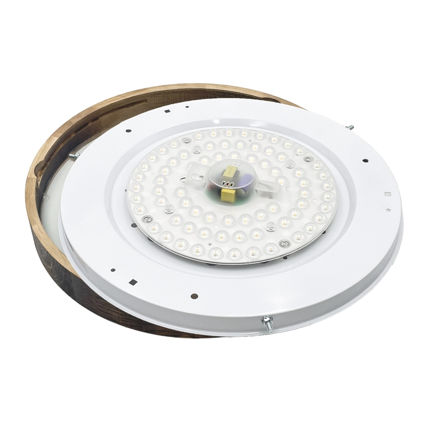 Lámpara de techo LED OAK SMOKY SLIM LED/36W/230V 4000K diámetro 47 cm roble/marrón oscuro