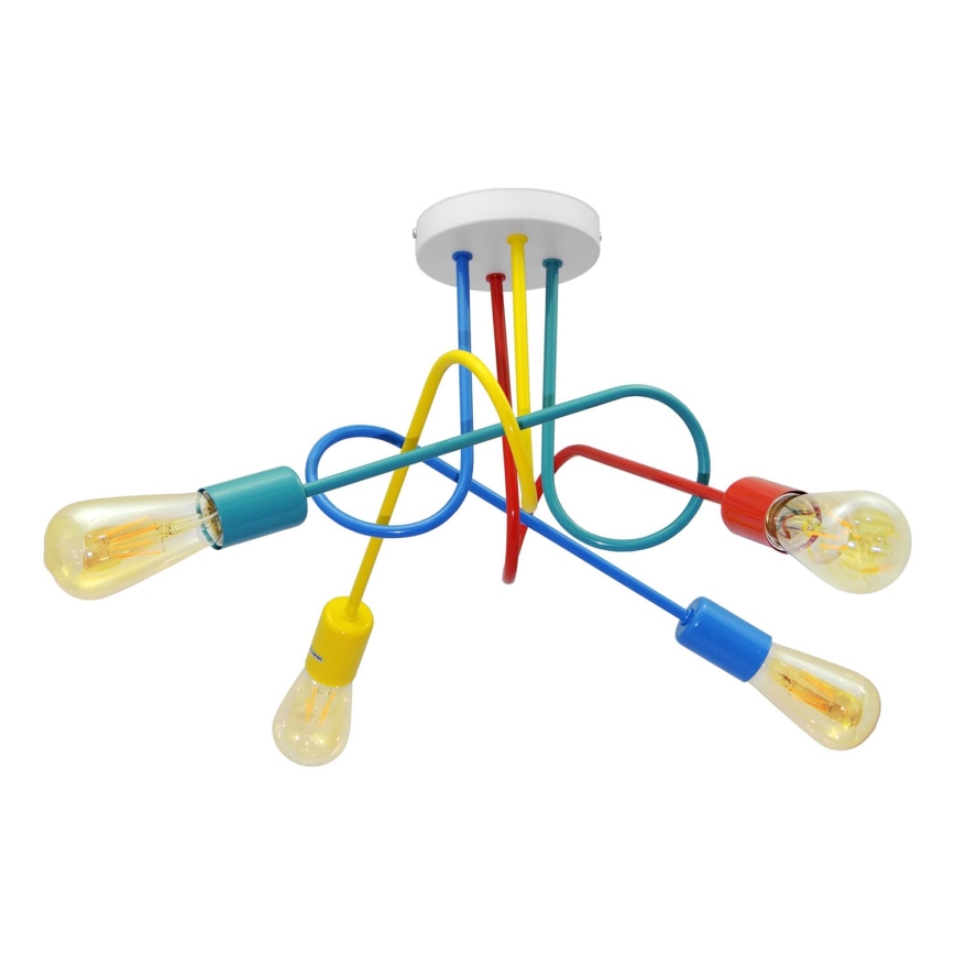 Lámpara de techo LED para niños OXFORD 4xE27/10W/230V