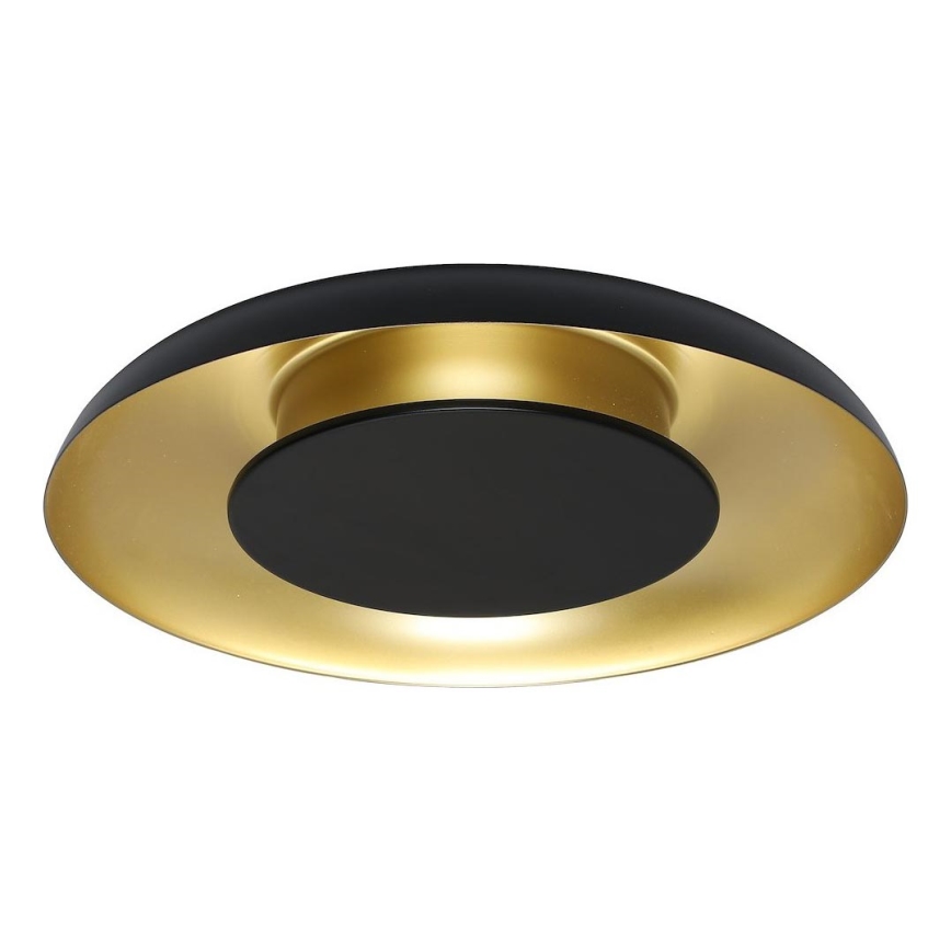 Lámpara de techo LED PIATTINO LED/30W/230V 3000/4000/6000K Ø 40 cm negro/dorado