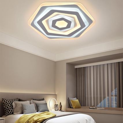 Lámpara de techo LED regulable LED/95W/230V 3000-6500K + mando a distancia