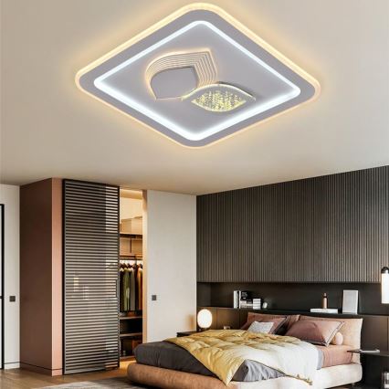 Lámpara de techo LED regulable LED/95W/230V 3000-6500K + mando a distancia