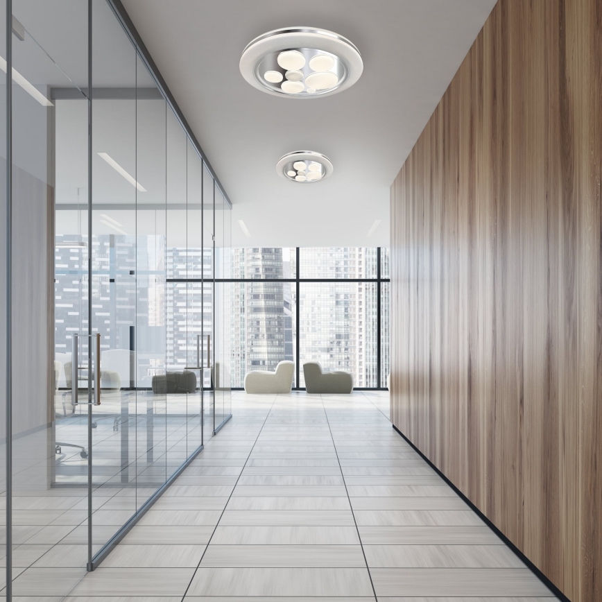 Lámpara de techo LED regulable BUBBLES LED/48W/230V + mando a distancia