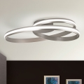 Lámpara de techo LED regulable CIRCUS LED/30W/230V plata