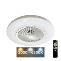 Lámpara de techo LED regulable con ventilador OPAL LED/72W/230V 3000-6500K + mando a distancia
