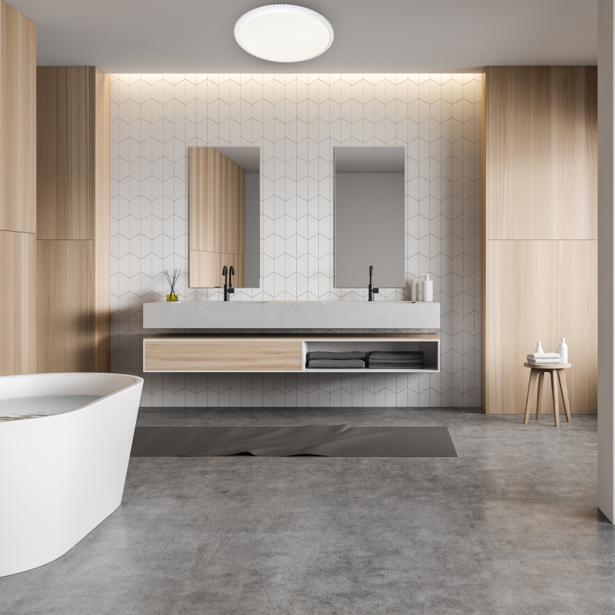 Lámpara de techo LED regulable CRUZ con mando a distancia LED/66W/230V 3300lm