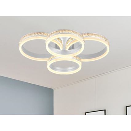 Lámpara de techo LED regulable de montaje en superficie LED/150W/230V 3000-6500K + control remoto