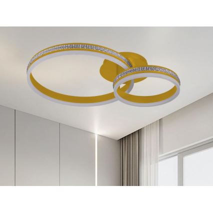 Lámpara de techo LED regulable de superficie LED/110W/230V 3000-6500K + mando a distancia