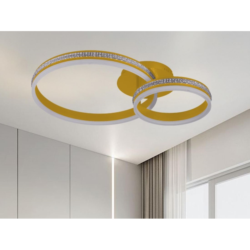Lámpara de techo LED regulable de superficie LED/110W/230V 3000-6500K + mando a distancia