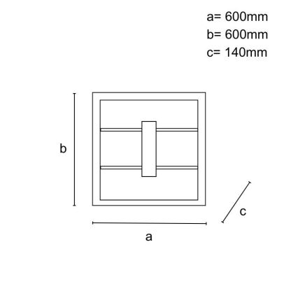 Lámpara de techo LED regulable de superficie LED/55W/230V 3000-6500K + mando a distancia