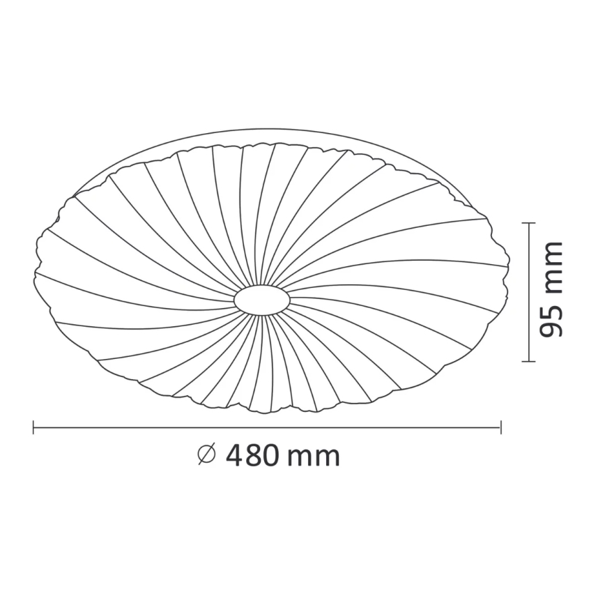 Lámpara de techo LED regulable FLOWER LED/36W/230V + mando a distancia