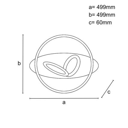 Lámpara de techo LED regulable LED/105W/230V 3000-6500K + mando a distancia