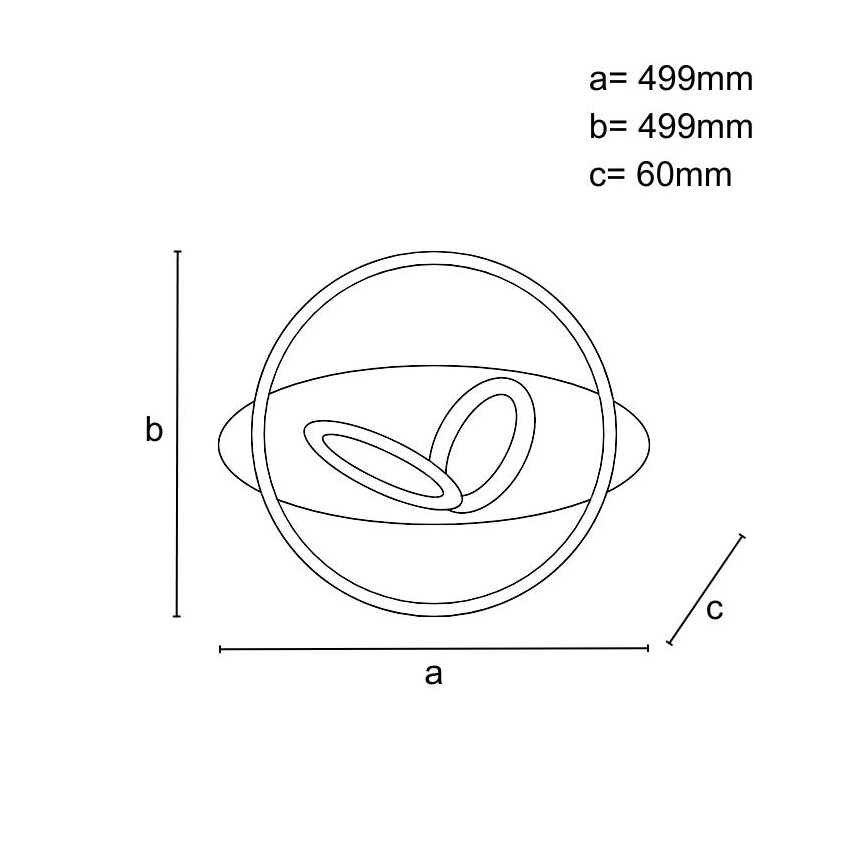 Lámpara de techo LED regulable LED/105W/230V 3000-6500K + mando a distancia