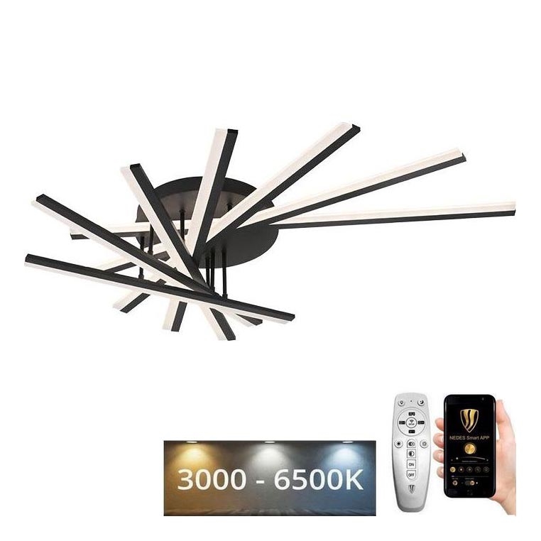 Lámpara de techo LED regulable LED/120W/230V 3000-6500K + control remoto