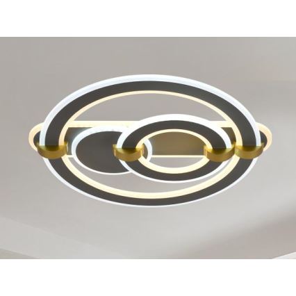 Lámpara de techo LED regulable LED/120W/230V 3000-6500K + mando a distancia