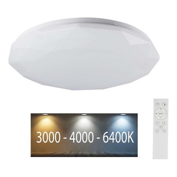 Lámpara de techo LED regulable LED/40W/230V 3000K/4000K/6500K diámetro 38,8 cm + mando a distancia