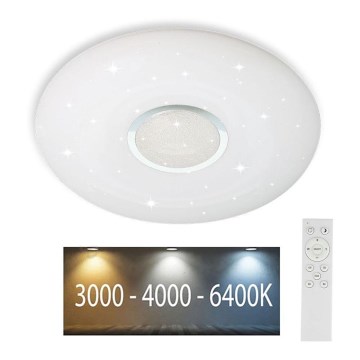 Lámpara de techo LED regulable LED/40W/230V 3000K/4000K/6500K Ø 49 cm + mando a distancia