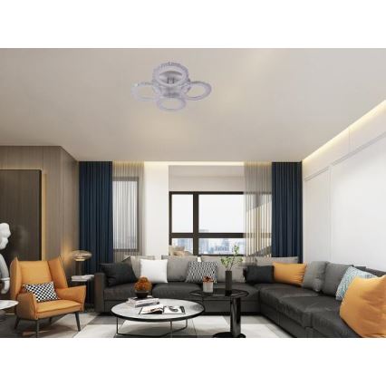 Lámpara de techo LED regulable LED/55W/230V 3000-6500K + control remoto