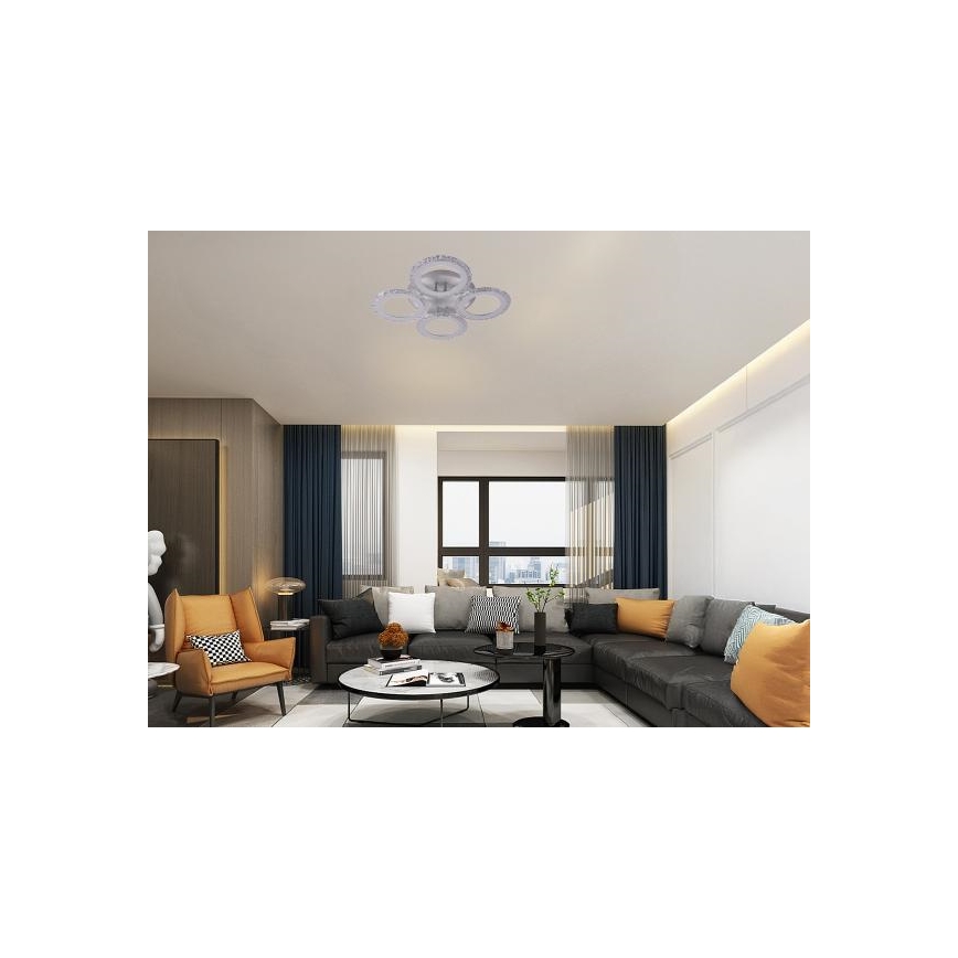 Lámpara de techo LED regulable LED/55W/230V 3000-6500K + control remoto