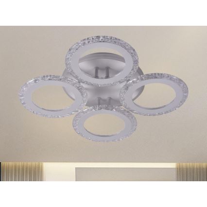 Lámpara de techo LED regulable LED/55W/230V 3000-6500K + control remoto