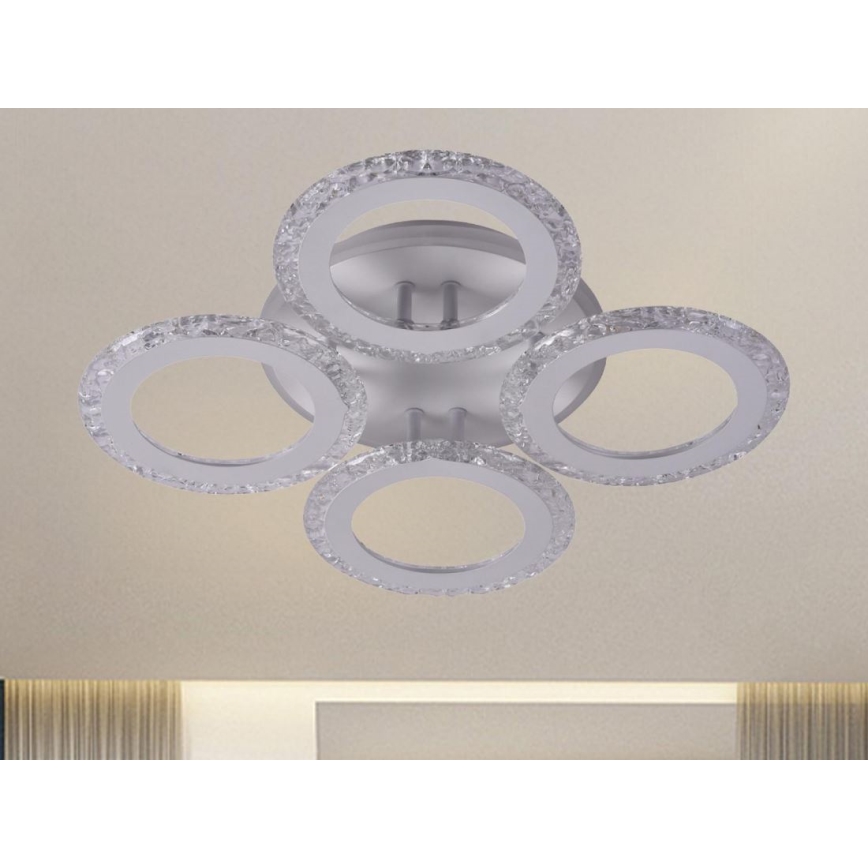Lámpara de techo LED regulable LED/55W/230V 3000-6500K + control remoto