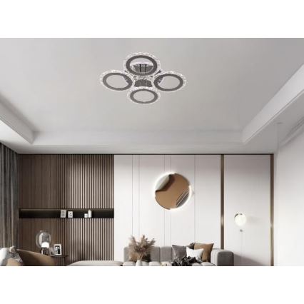 Lámpara de techo LED regulable LED/55W/230V 3000-6500K + control remoto