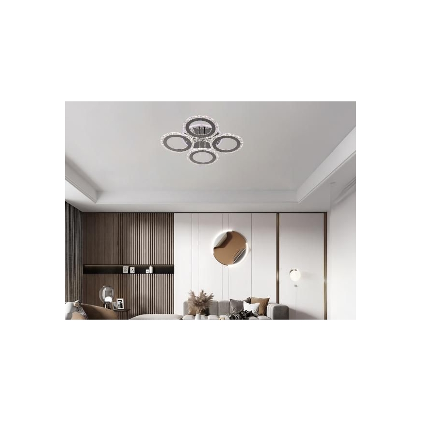 Lámpara de techo LED regulable LED/55W/230V 3000-6500K + control remoto