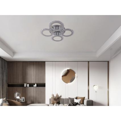 Lámpara de techo LED regulable LED/55W/230V 3000-6500K + control remoto
