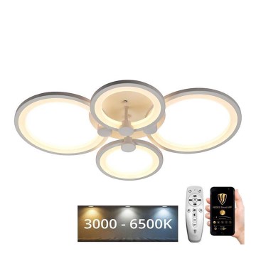Lámpara de techo LED regulable LED/65W/230V 3000-6500K con mando a distancia