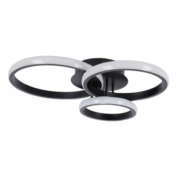 Lámpara de techo LED regulable LED/70W/230V 3000-6500K negra + mando a distancia