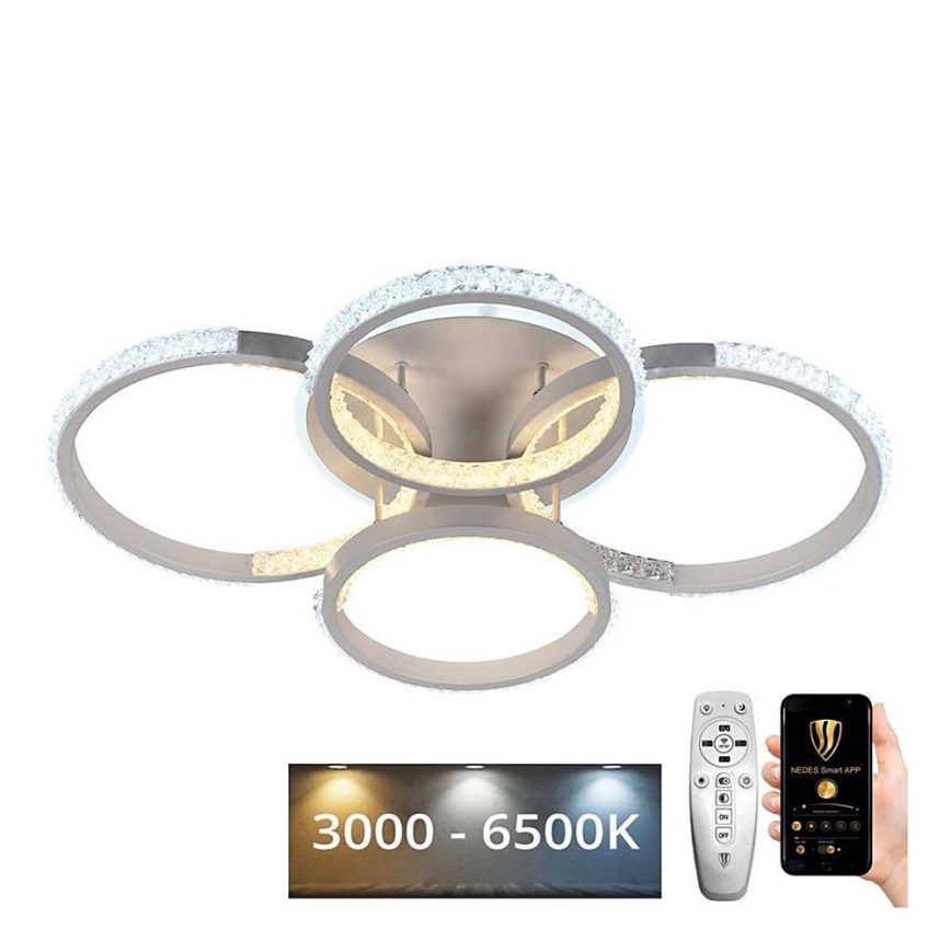 Lámpara de techo LED regulable LED/80W/230V 3000-6500K + mando a distancia
