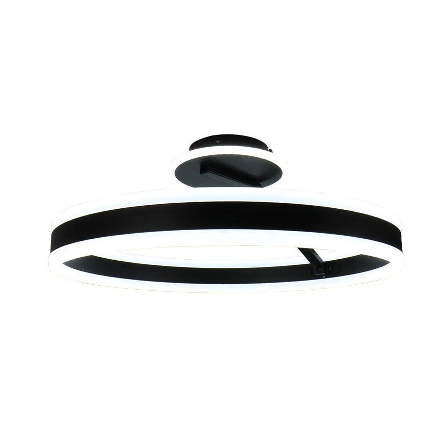 Lámpara de techo LED regulable LED/86W/230V 3000-6500K negro + control remoto