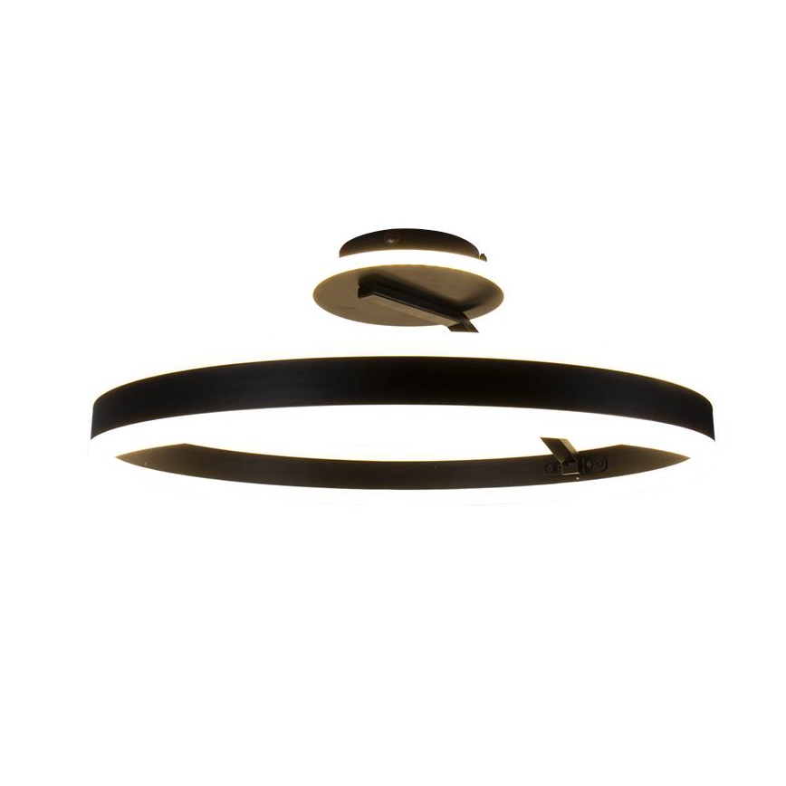 Lámpara de techo LED regulable LED/86W/230V 3000-6500K negro + control remoto