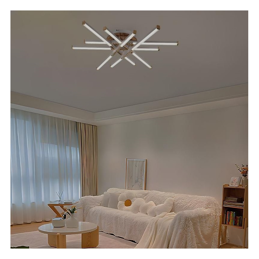 Lámpara de techo LED regulable LED/90W/230V 3000-6500K + control remoto