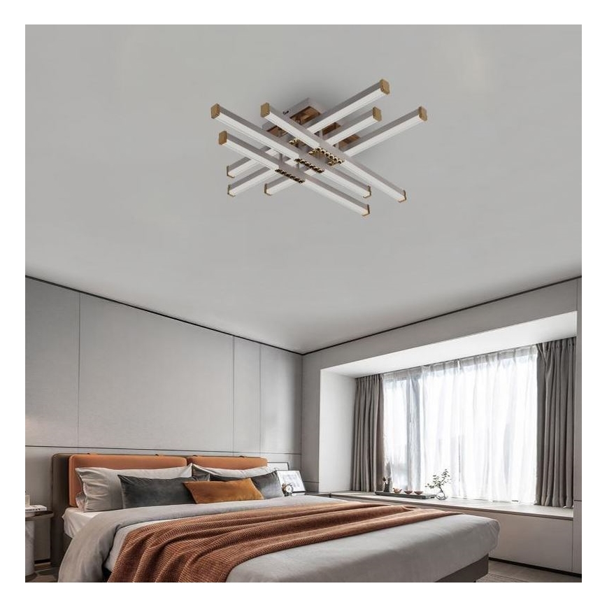 Lámpara de techo LED regulable LED/90W/230V 3000-6500K + control remoto