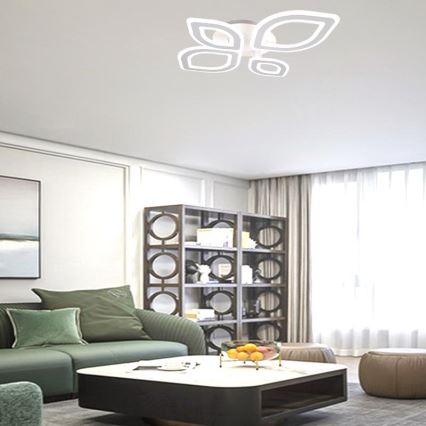Lámpara de techo LED regulable LED/95W/230V 3000-6500K + control remoto