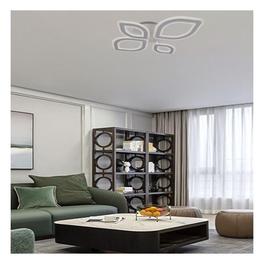 Lámpara de techo LED regulable LED/95W/230V 3000-6500K + control remoto