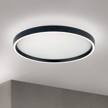 Lámpara de techo LED regulable MASCA LED/36W/230V 2700/3350/4000K Ø 40 cm negra