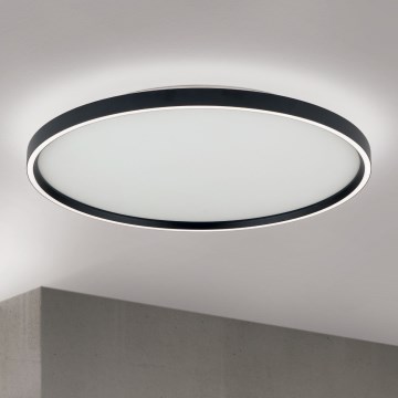 Lámpara de techo LED regulable MASCA LED/47W/230V 2700/3350/4000K Ø 60 cm negra