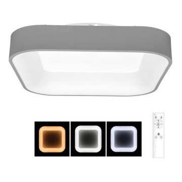 Lámpara de techo LED regulable NEST LED/40W/230V 3000-6500K gris + mando a distancia