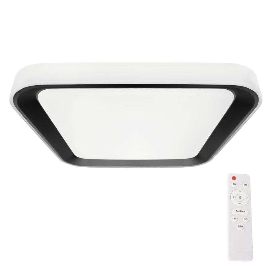 Lámpara de techo LED regulable QUADRO LED/38W/230V 3000-6000K blanco/negro + mando a distancia